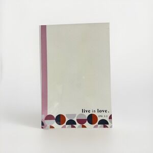 (Set of 3) 4x6 Scripture 'Live in Love' Notepads Christian Bible Verse New